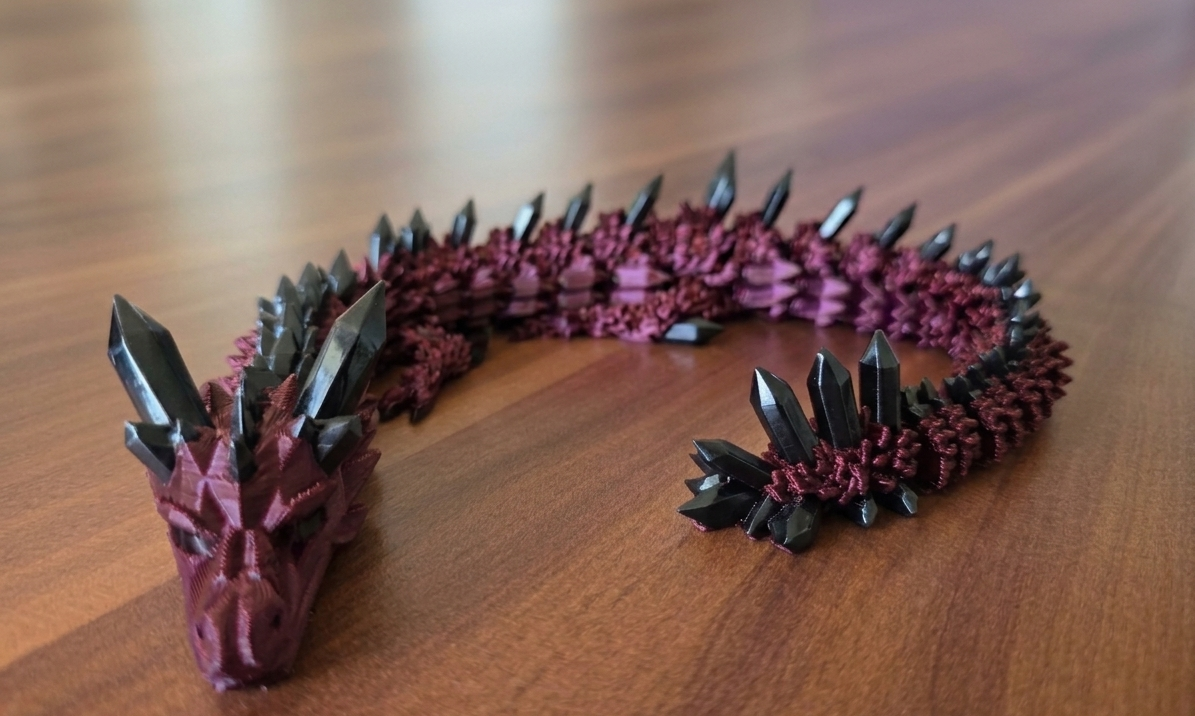 3D-Druck Kristalldrache – Voll beweglich